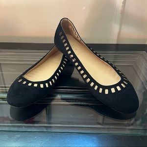 J. Crew suede ballet flats.